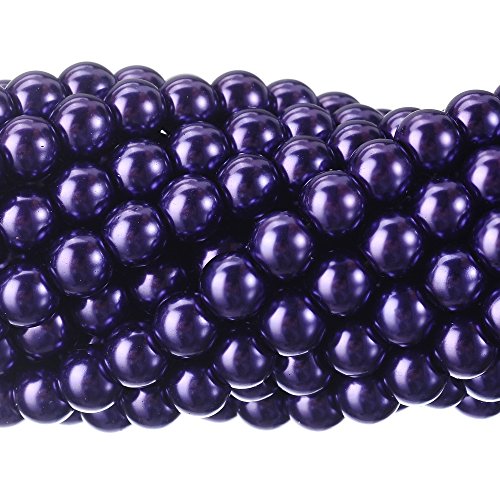Tschechische kleine satinierte Glasperlen, runde Perlen, Schmuckherstellung, 4 mm, Amethyst, Violett, 200 Stück von SKKIKHYBPO
