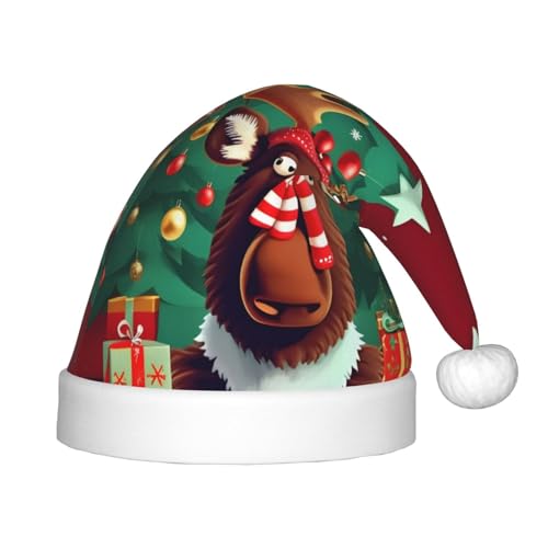 SKKNT Lustiger Weihnachtsmütze, Elch-Druck, Weihnachtszubehör, Uni, Outdoor, Weihnachten, Partys, Geschenk, Urlaub SKKNT Lustiger Weihnachtsmütze, Elch-Druck, Weihnachtszubehör, Uni, Outdoor, Weihnachten, Partys, Geschenk, Urlaub von SKKNT
