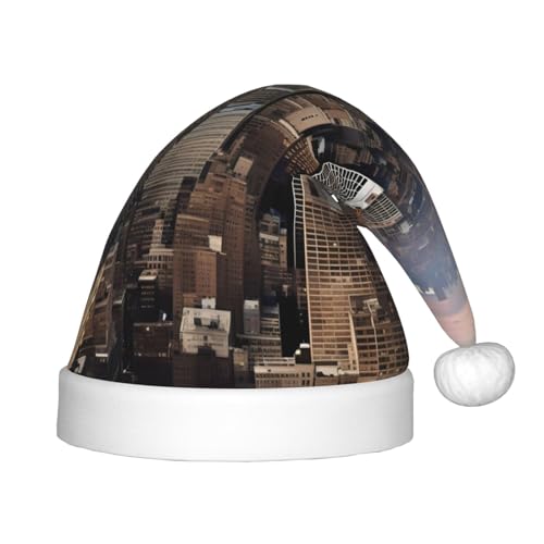 SKKNT New York Fashion City Print Weihnachtsmütze Xmas Accessoires für Uni Outdoor Weihnachten Partys Geschenk Urlaub von SKKNT
