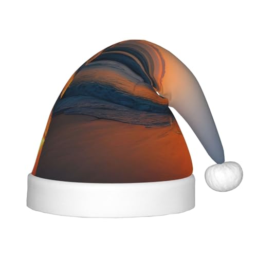 SKKNT Schöne Weihnachtsmütze mit Sonnenaufgang und Ozean, Uni, Outdoor-Weihnachtsfeiern, Geschenk, Urlaub SKKNT Schöne Weihnachtsmütze mit Sonnenaufgang und Ozean, Uni, Outdoor-Weihnachtsfeiern, Geschenk, Urlaub von SKKNT