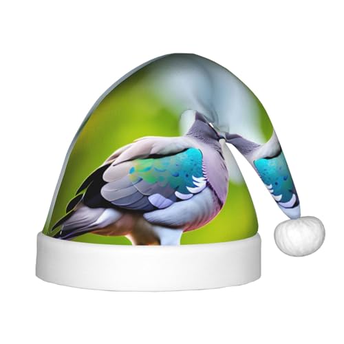 SKKNT Weihnachtsmütze mit Cartoon-Taubenmotiv, 3 Drucke, Uni, für den Außenbereich, Weihnachtsfeiern, Geschenk, Urlaub von SKKNT