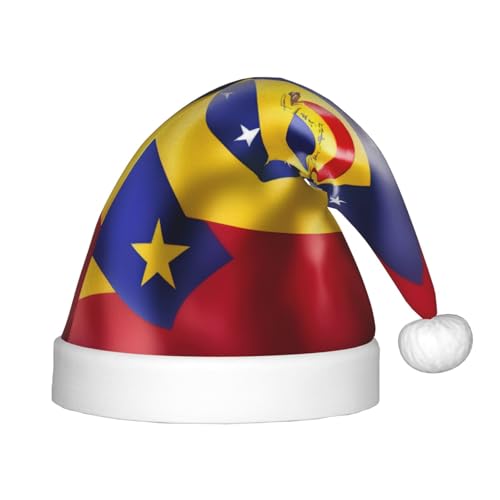 SKKNT Weihnachtsmütze mit Flagge von Venezuela, Uni, Outdoor-Weihnachtsfeiern, Geschenk, Urlaub von SKKNT