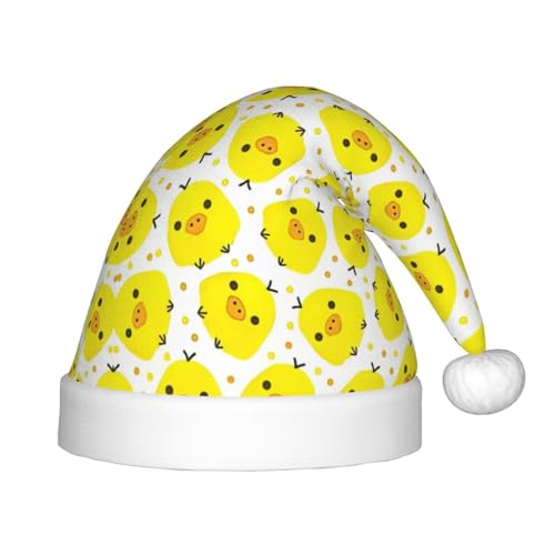 SKKNT Weihnachtsmütze mit gelbem Huhn-Aufdruck, Uni, Outdoor-Weihnachtsfeiern, Geschenk, Urlaub von SKKNT