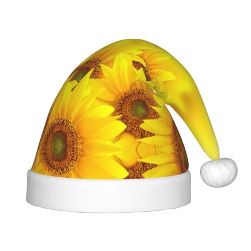 SKKNT Weihnachtsmütze mit gelbem Sonnenblumen-Druck, Uni, für den Außenbereich, Weihnachtsfeiern, Geschenk, Urlaub SKKNT Weihnachtsmütze mit gelbem Sonnenblumen-Druck, Uni, für den Außenbereich, Weihnachtsfeiern, Geschenk, Urlaub von SKKNT