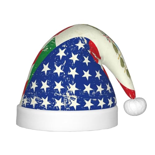 SKKNT Weihnachtsmütze mit mexikanischer amerikanischer Flagge, Uni, für den Außenbereich, Weihnachtsfeiern, Geschenk, Urlaub SKKNT Weihnachtsmütze mit mexikanischer amerikanischer Flagge, Uni, für den Außenbereich, Weihnachtsfeiern, Geschenk, Urlaub von SKKNT