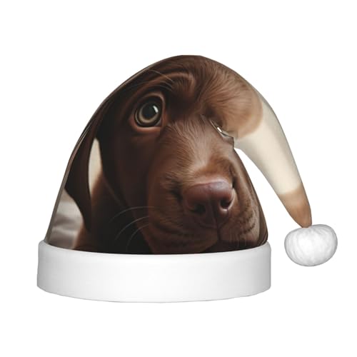 SKKNT Weihnachtsmütze mit niedlichem Labrador-Motiv, Uni, für den Außenbereich, Weihnachtsfeiern, Geschenk, Urlaub von SKKNT