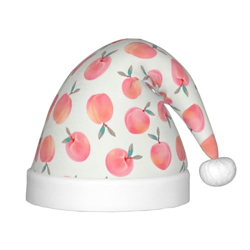 SKKNT Weihnachtsmütze mit pinkem Pfirsichdruck, Uni, für den Außenbereich, Weihnachtsfeiern, Geschenk, Urlaub von SKKNT