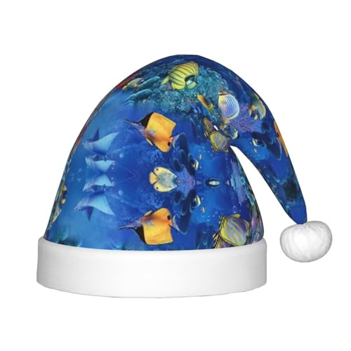 SKKNT Weihnachtsmütze mit tropischen Fischen, Uni, für den Außenbereich, Weihnachten, Partys, Geschenk, Urlaub SKKNT Weihnachtsmütze mit tropischen Fischen, Uni, für den Außenbereich, Weihnachten, Partys, Geschenk, Urlaub von SKKNT