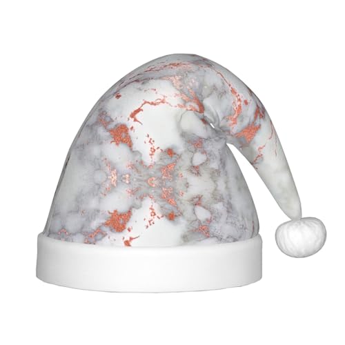 SKKNT Weihnachtsmütze mit weißem Marmor-Roségold-Druck, Weihnachtszubehör, Uni, Outdoor, Weihnachten, Partys, Geschenk, Urlaub SKKNT Weihnachtsmütze mit weißem Marmor-Roségold-Druck, Weihnachtszubehör, Uni, Outdoor, Weihnachten, Partys, Geschenk, Urlaub von SKKNT
