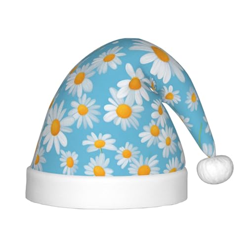 SKKNT Weiße Gänseblümchen auf hellblauem Hintergrund, Weihnachtsmütze, Weihnachtszubehör, Uni, Outdoor-Weihnachtsfeiern, Geschenk SKKNT Weiße Gänseblümchen auf hellblauem Hintergrund, Weihnachtsmütze, Weihnachtszubehör, Uni, Outdoor-Weihnachtsfeiern, Geschenk von SKKNT