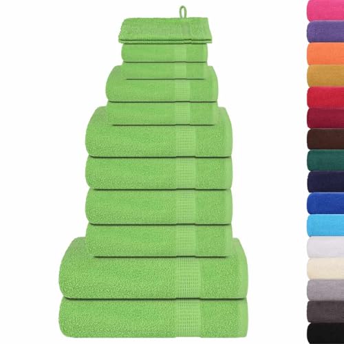 SKM 12-TLG. Handtuch-Set Apfelgrün 360 g/m² 100% Baumwolle,Heim & Garten,Haushaltswäsche,Handtücher,Badetücher & Handtücher,Grün,1.95 kg,137110 SKM 12-TLG. Handtuch-Set Apfelgrün 360 g/m² 100% Baumwolle,Heim & Garten,Haushaltswäsche,Handtücher,Badetücher & Handtücher,Grün,1.95 kg,137110 von SKM