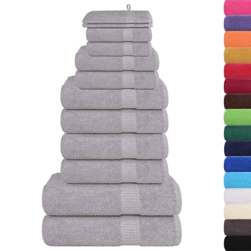 SKM 12-TLG. Handtuch-Set Grau 360 g/m² 100% Baumwolle,Heim & Garten,Haushaltswäsche,Handtücher,Badetücher & Handtücher,Grau,1.95 kg,137102 SKM 12-TLG. Handtuch-Set Grau 360 g/m² 100% Baumwolle,Heim & Garten,Haushaltswäsche,Handtücher,Badetücher & Handtücher,Grau,1.95 kg,137102 von SKM