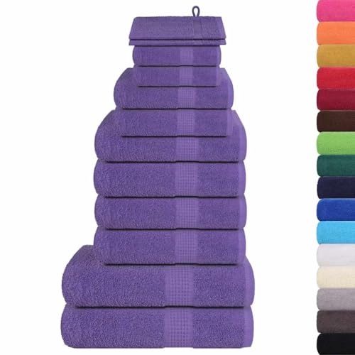 SKM 12-TLG. Handtuch-Set Lila 360 g/m² 100% Baumwolle,Heim & Garten,Haushaltswäsche,Handtücher,Badetücher & Handtücher,Lila,1.95 kg,137104 SKM 12-TLG. Handtuch-Set Lila 360 g/m² 100% Baumwolle,Heim & Garten,Haushaltswäsche,Handtücher,Badetücher & Handtücher,Lila,1.95 kg,137104 von SKM