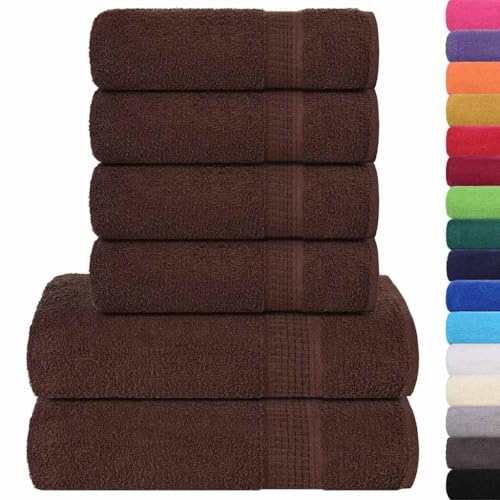 SKM 6-TLG. Handtuch-Set Braun 360 g/m² 100% Baumwolle,Heim & Garten,Haushaltswäsche,Handtücher,Badetücher & Handtücher,Braun,1.68 kg,137082 SKM 6-TLG. Handtuch-Set Braun 360 g/m² 100% Baumwolle,Heim & Garten,Haushaltswäsche,Handtücher,Badetücher & Handtücher,Braun,1.68 kg,137082 von SKM