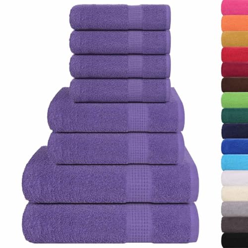 SKM 8-TLG. Handtuch-Set Lila 360 g/m² 100% Baumwolle,Heim & Garten,Haushaltswäsche,Handtücher,Badetücher & Handtücher,Lila,1.61 kg,137070 SKM 8-TLG. Handtuch-Set Lila 360 g/m² 100% Baumwolle,Heim & Garten,Haushaltswäsche,Handtücher,Badetücher & Handtücher,Lila,1.61 kg,137070 von SKM