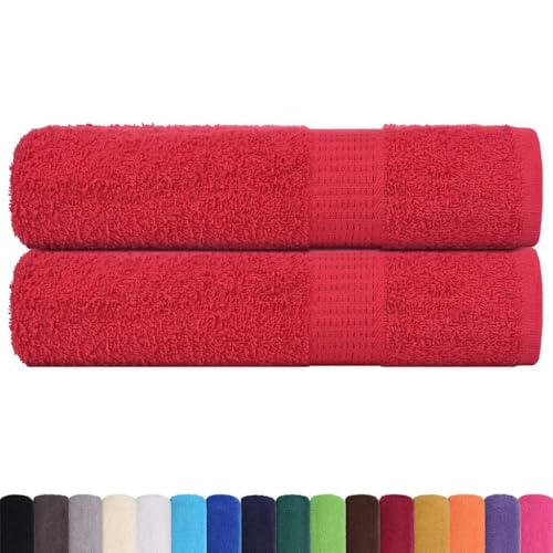 SKM Badetücher 2 STK. Rot 100x150 cm 360 g/m² 100% Baumwolle,Heim & Garten,Haushaltswäsche,Handtücher,Rot,1.33 kg,136932 SKM Badetücher 2 STK. Rot 100x150 cm 360 g/m² 100% Baumwolle,Heim & Garten,Haushaltswäsche,Handtücher,Rot,1.33 kg,136932 von SKM