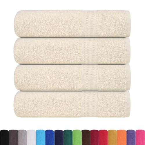SKM Badetücher 4 STK. Creme 100x150 cm 360 g/m² 100% Baumwolle,Heim & Garten,Haushaltswäsche,Handtücher,Creme,2.31 kg,137005 SKM Badetücher 4 STK. Creme 100x150 cm 360 g/m² 100% Baumwolle,Heim & Garten,Haushaltswäsche,Handtücher,Creme,2.31 kg,137005 von SKM