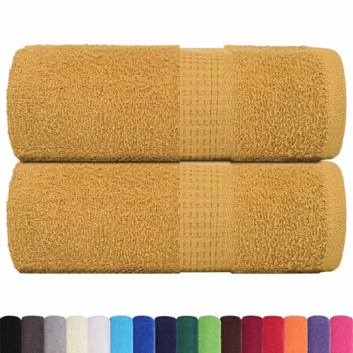 SKM Gästetücher 2 STK. Golden 30x50 cm 360 g/m² 100% Baumwolle,Heim & Garten,Haushaltswäsche,Handtücher,Gold,0.22 kg,136803 SKM Gästetücher 2 STK. Golden 30x50 cm 360 g/m² 100% Baumwolle,Heim & Garten,Haushaltswäsche,Handtücher,Gold,0.22 kg,136803 von SKM