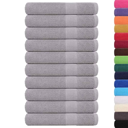 SKM Handtücher 10 STK. Grau 100x200 cm 360 g/m² 100% Baumwolle,Heim & Garten,Haushaltswäsche,Handtücher,Grau,8.47 kg,136844 SKM Handtücher 10 STK. Grau 100x200 cm 360 g/m² 100% Baumwolle,Heim & Garten,Haushaltswäsche,Handtücher,Grau,8.47 kg,136844 von SKM