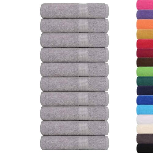 SKM Handtücher 10 STK. Grau 50x100 cm 360 g/m² 100% Baumwolle,Heim & Garten,Haushaltswäsche,Handtücher,Grau,2.21 kg,136832 SKM Handtücher 10 STK. Grau 50x100 cm 360 g/m² 100% Baumwolle,Heim & Garten,Haushaltswäsche,Handtücher,Grau,2.21 kg,136832 von SKM