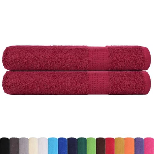SKM Handtücher 2 STK. Bordeauxrot 100x200cm 360 g/m² 100% Baumwolle,Heim & Garten,Haushaltswäsche,Handtücher,Rot,1.77 kg,136746 SKM Handtücher 2 STK. Bordeauxrot 100x200cm 360 g/m² 100% Baumwolle,Heim & Garten,Haushaltswäsche,Handtücher,Rot,1.77 kg,136746 von SKM