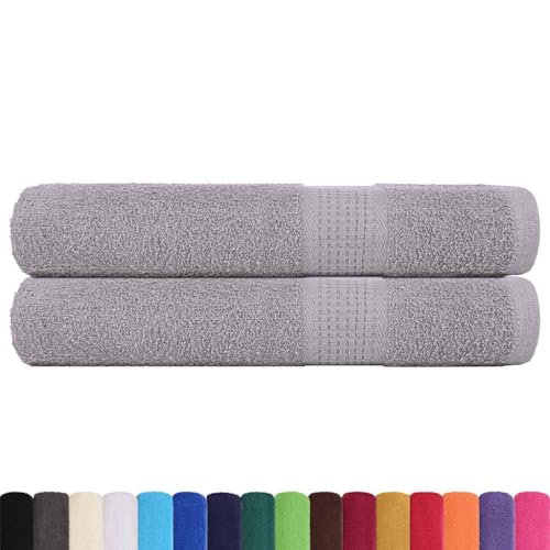 SKM Handtücher 2 STK. Grau 100x200 cm 360 g/m² 100% Baumwolle,Heim & Garten,Haushaltswäsche,Handtücher,Grau,1.77 kg,136842 SKM Handtücher 2 STK. Grau 100x200 cm 360 g/m² 100% Baumwolle,Heim & Garten,Haushaltswäsche,Handtücher,Grau,1.77 kg,136842 von SKM