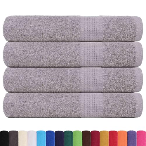 SKM Handtücher 4 STK. Grau 100x200 cm 360 g/m² 100% Baumwolle,Heim & Garten,Haushaltswäsche,Handtücher,Grau,3.1 kg,136843 SKM Handtücher 4 STK. Grau 100x200 cm 360 g/m² 100% Baumwolle,Heim & Garten,Haushaltswäsche,Handtücher,Grau,3.1 kg,136843 von SKM