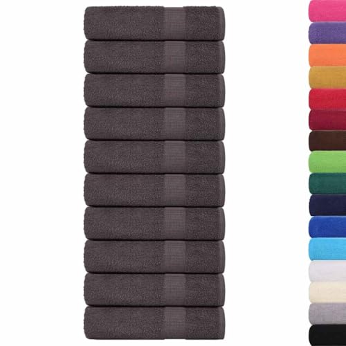 SKM Handtücher 50 STK. Anthrazit 50x100 cm 360 g/m² 100% Baumwolle,Heim & Garten,Haushaltswäsche,Handtücher,Anthrazit,10.1 kg,136684 von SKM