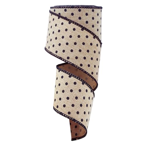 Mini-Punktband mit Draht, 5,1 cm x 9,1 m, Schwarz und Braun von SKOVVART