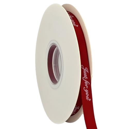 Satinband Rotwein 45 Yards 1 cm Geschenkverpackungen Dekoration Haarschmuck und Feine Schleifen Hochzeit Geburtstag und Valentinstag von SKRORS