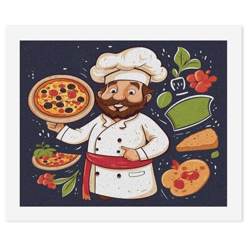 SKTNBM Digitales Ölgemälde, Pizza-Druck, DIY-Ölgemälde, Malen nach Zahlen für Erwachsene, personalisiertes Ölgemälde-Set SKTNBM Digitales Ölgemälde, Pizza-Druck, DIY-Ölgemälde, Malen nach Zahlen für Erwachsene, personalisiertes Ölgemälde-Set von SKTNBM