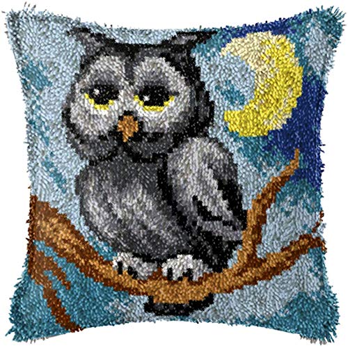 Knüpfkissen Zum Selber Knüpfen Kamel Und Eule Knüpfen Set Knüpf-Sets Knüpfteppich Für Kinder&Erwachsene Sofakissen Kissen Bastelset Latch Hook Kit 43Cmx43cm,B Knüpfkissen Zum Selber Knüpfen Kamel Und Eule Knüpfen Set Knüpf-Sets Knüpfteppich Für Kinder&Erwachsene Sofakissen Kissen Bastelset Latch Hook Kit 43Cmx43cm,B von SKTWOE