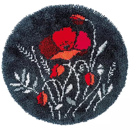Knüpfteppich Zum Selber Knüpfen Blume Tapisserie Teppich Knüpf-Sets Kreuzstich Set Knüpfen Set Für Kinder Und Erwachsene DIY Handwerk Geschenke Fußabtreter 52Cm X 52Cm Knüpfteppich Zum Selber Knüpfen Blume Tapisserie Teppich Knüpf-Sets Kreuzstich Set Knüpfen Set Für Kinder Und Erwachsene DIY Handwerk Geschenke Fußabtreter 52Cm X 52Cm von SKTWOE