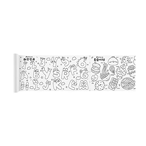 SKUDA Malpapierrolle – Zeichenpapierrolle, Wandhalterung, 3 m klebrige Aquarellmalstifte, Malpapierrolle für Kleinkinder, Kunst und Handwerk SKUDA Malpapierrolle – Zeichenpapierrolle, Wandhalterung, 3 m klebrige Aquarellmalstifte, Malpapierrolle für Kleinkinder, Kunst und Handwerk von SKUDA