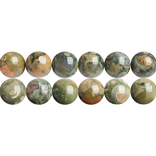 SKYBEADS Edelstein Perlen 8mm für Armbänder Natürliche Kambaba Jaspis 38cm Strang Approx 46 Stück von SKYBEADS