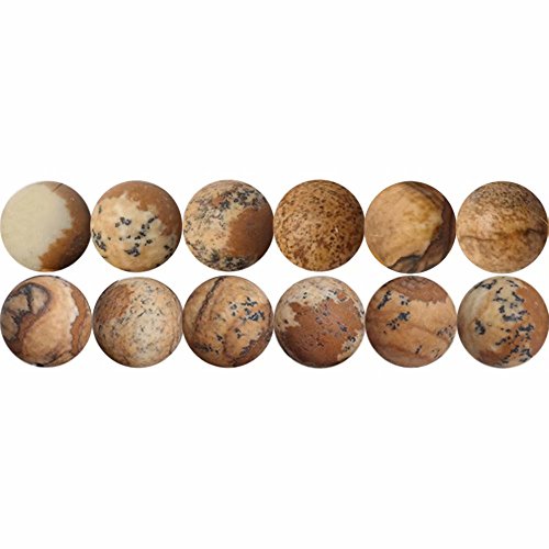 SKYBEADS Natürliche Landschaftsjaspis Mattiert 6mm Naturstein Perlen für Armbänder Halsketten Auffädeln 38cm Strang Approx 60 Stück SKYBEADS Natürliche Landschaftsjaspis Mattiert 6mm Naturstein Perlen für Armbänder Halsketten Auffädeln 38cm Strang Approx 60 Stück von SKYBEADS