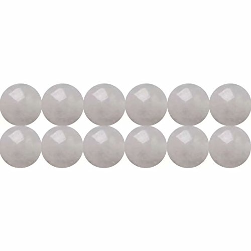 SKYBEADS Natur Weiße Jade Halbedelsteine Perlen für Armbänder Halsketten Auffädeln Runde 4mm Naturstein 38cm Strang Approx 90 Stück SKYBEADS Natur Weiße Jade Halbedelsteine Perlen für Armbänder Halsketten Auffädeln Runde 4mm Naturstein 38cm Strang Approx 90 Stück von SKYBEADS