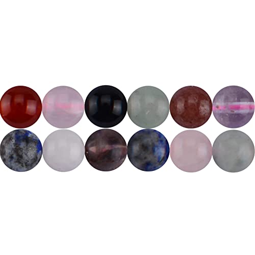 SKYBEADS Perlen Gemischt zum Auffädeln Runde 6mm Natürliche Edelstein 38cm Strang Approx 60 Stück SKYBEADS Perlen Gemischt zum Auffädeln Runde 6mm Natürliche Edelstein 38cm Strang Approx 60 Stück von SKYBEADS