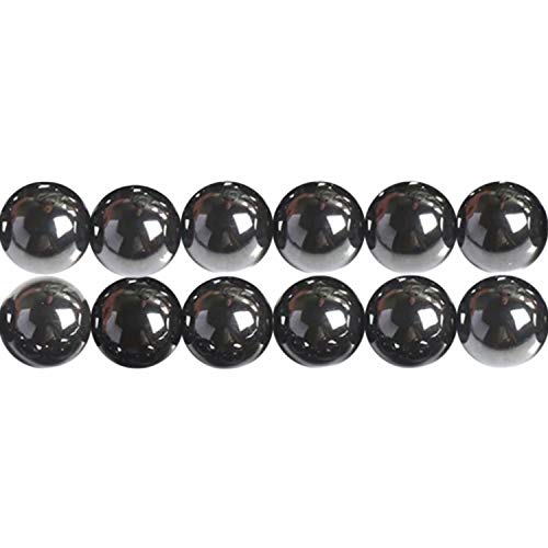 SKYBEADS Schwarze Perlen 4mm zum Auffädeln Hämatit Naturstein 38cm Strang Approx 90 Stück SKYBEADS Schwarze Perlen 4mm zum Auffädeln Hämatit Naturstein 38cm Strang Approx 90 Stück von SKYBEADS