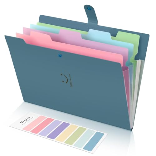 SKYDUE Fächermappe A4, Mappe Mit Fächern, Dokumentenmappe Mit Etiketten, Ordnungsmappe Mappen Ordnersystem, Document Organizer Für Zuhause, Büro, Schule Und Auf Reisen, Mappe Blau SKYDUE Fächermappe A4, Mappe Mit Fächern, Dokumentenmappe Mit Etiketten, Ordnungsmappe Mappen Ordnersystem, Document Organizer Für Zuhause, Büro, Schule Und Auf Reisen, Mappe Blau von SKYDUE
