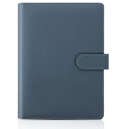 SKYDUE Ringbuch A5 Kunstleder, Budget Binder, Ordner (Innenpapier Nicht Enthalten), Organizer Für Büro Schule Und Reisearbeit(Dunkelblau) von SKYDUE