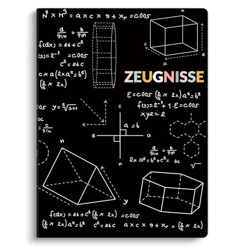 SKYDUE Zeugnismappe A4, Hochwertige Kunststoffmappe Mit 30 Hüllen, Zeugnismappe Für Zeugnisse Zu Archivieren Und Wichtige Dokumente Zu Organisieren(Schwarz) von SKYDUE