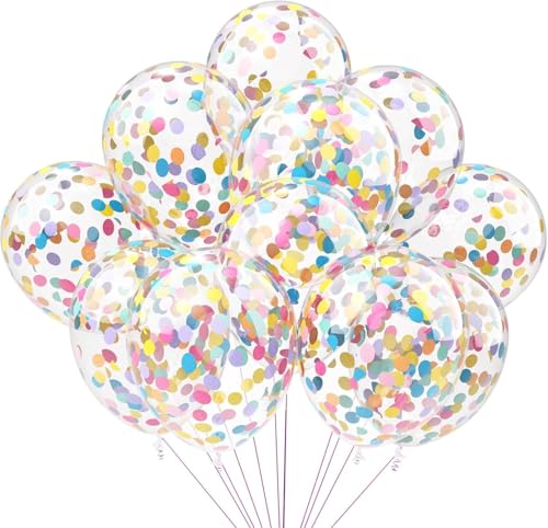Konfetti Ballons Bunt SKYIOL 30 Stück 12 zoll Luftballons mit Konfetti Mehrfarbige Papier Konfetti Ballons Confetti Balloons für Geburtstag Hochzeit Silvester Abschluss Deko, T886 Konfetti Ballons Bunt SKYIOL 30 Stück 12 zoll Luftballons mit Konfetti Mehrfarbige Papier Konfetti Ballons Confetti Balloons für Geburtstag Hochzeit Silvester Abschluss Deko, T886 von SKYIOL