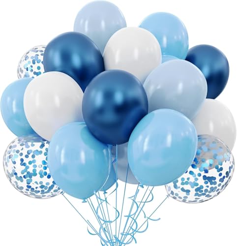 Luftballons Blau Weiß 50 Stück 12 zoll SKYIOL Latex Ballons Hellblau Metallic Blau Ballons Konfettiballons für Junge Geburtstag Hochzeit Baby Shower Taufe Oktoberfest Deko, T930 Luftballons Blau Weiß 50 Stück 12 zoll SKYIOL Latex Ballons Hellblau Metallic Blau Ballons Konfettiballons für Junge Geburtstag Hochzeit Baby Shower Taufe Oktoberfest Deko, T930 von SKYIOL