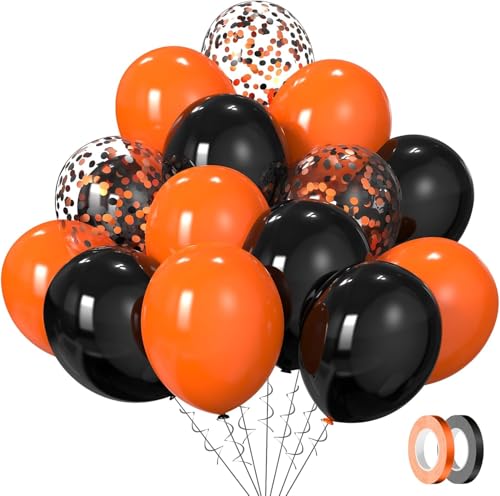 Luftballons Schwarz Orange Halloween Ballons SKYIOL 60 Stück 12 zoll Matte Schwarze Latex Ballons Gemischte Konfettiballons für Halloween Deko Herbstfeste Silvester Karneval Geburtstag Party Luftballons Schwarz Orange Halloween Ballons SKYIOL 60 Stück 12 zoll Matte Schwarze Latex Ballons Gemischte Konfettiballons für Halloween Deko Herbstfeste Silvester Karneval Geburtstag Party von SKYIOL