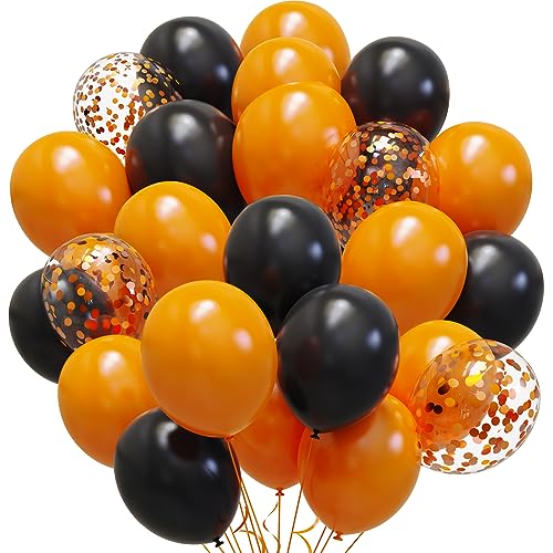 Luftballons Orange Schwarz Halloween Ballons SKYIOL 65 Stück 12 zoll Matte Schwarze Latex Ballons Orange Konfetti Luftballons für Halloween Deko Herbstfeste Karneval Geburtstag Party Luftballons Orange Schwarz Halloween Ballons SKYIOL 65 Stück 12 zoll Matte Schwarze Latex Ballons Orange Konfetti Luftballons für Halloween Deko Herbstfeste Karneval Geburtstag Party von SKYIOL