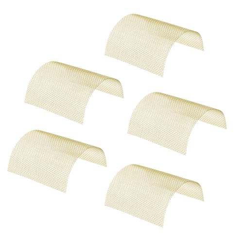 5 Stück 180 Mesh Messing gewebtes Drahtgeflecht, Metallgeflecht, Abschirmgewebe, Kupferdraht, Filternetz, nicht-magnetisches Signal-Siebwerkzeug, DIY Füllstoff – 15 x 15 cm von SKYPRO