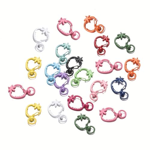 Karabinerverschlüsse aus Metall, niedlich, Erdbeere, drehbar, Zubehör, kleine Clips für Schlüsselanhänger, Tasche, Schmuckherstellung, 20 Stück Karabinerverschlüsse aus Metall, niedlich, Erdbeere, drehbar, Zubehör, kleine Clips für Schlüsselanhänger, Tasche, Schmuckherstellung, 20 Stück von SKYPRO
