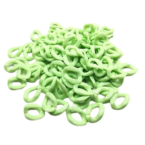 Kettenringe aus Acryl-Kunststoff, Spiralperlen, Schnellverbindungen für selbstgemachte Halsketten, Handytaschen, Schmuckherstellung, dekoratives Zubehör, 100 Stück von SKYPRO