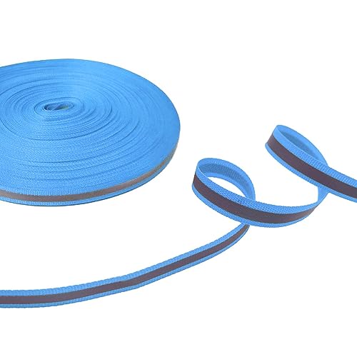 Reflektierendes Band mit hoher Sichtbarkeit, silberfarben, zum Aufnähen, Sicherheitsgewebe, Zierstreifen, Deko-Sicherheitsband, 10 mm x 25 m, Himmelblau Reflektierendes Band mit hoher Sichtbarkeit, silberfarben, zum Aufnähen, Sicherheitsgewebe, Zierstreifen, Deko-Sicherheitsband, 10 mm x 25 m, Himmelblau von SKYPRO